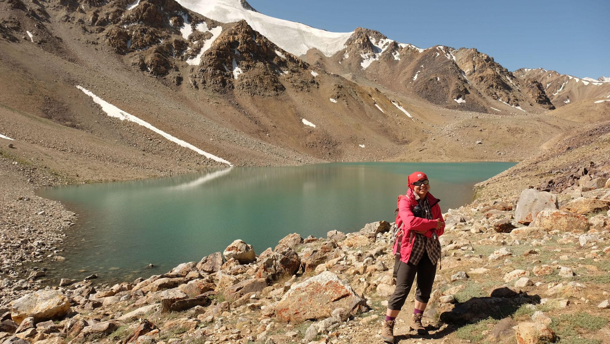 Portrait of Miskola Abdulloeva in the Pamir Mountains